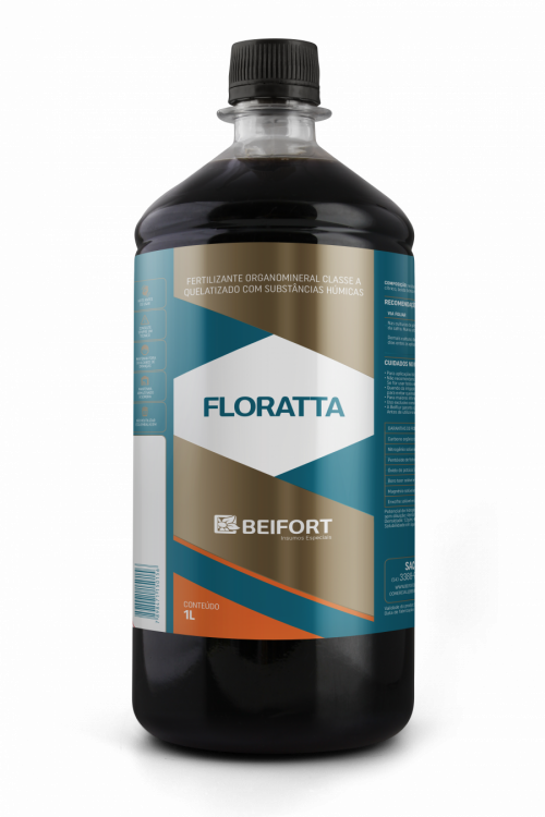 FLORATTA - Fertilizante Organomineral Classe A QUELATIZADO COM SUBSTÂNCIAS HÚMICAS