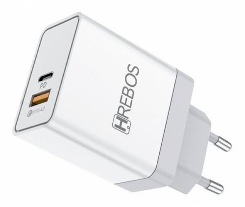 HS-135 FONTE USB-C 3.0 TURBO 20W HREBOS