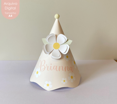 ARQUIVO DIGITAL CHAPÉU DE FESTA FLORES