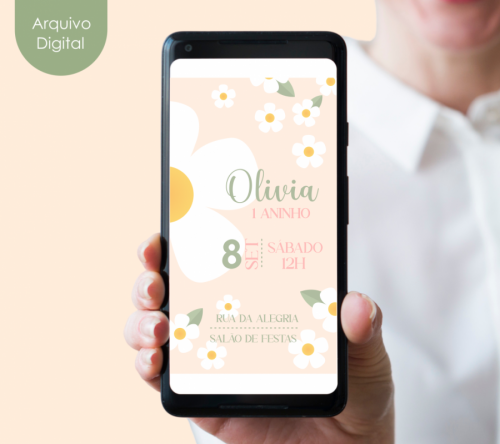 CONVITE DIGITAL FESTA FLORES