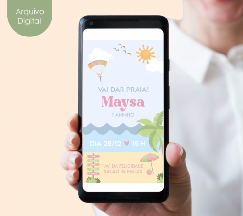 CONVITE DIGITAL FESTA PRAIA