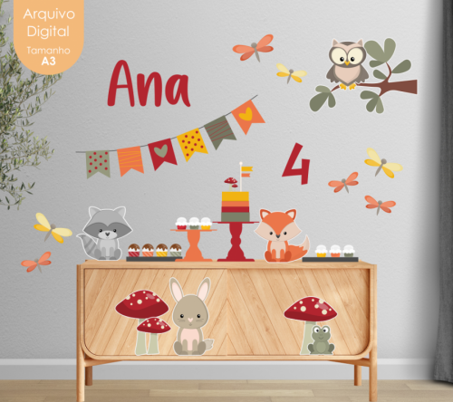 KIT DIGITAL FESTA BOSQUE ENCANTADO