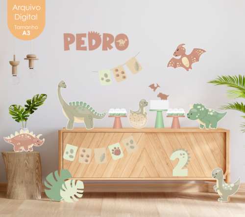 KIT DIGITAL FESTA DINOSSAUROS