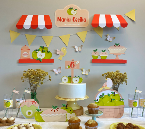 KIT FESTA TORTA DE MAÇÃ