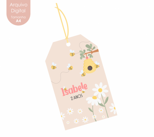 TAGS AGRADECIMENTO ABELHINHA