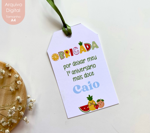 TAGS AGRADECIMENTO FRUTINHAS