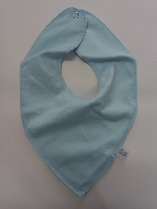 Babador Bandana Impermeável azul bebê - Maria Cadu