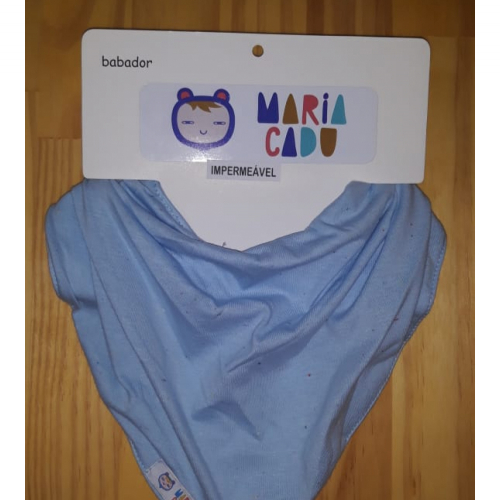 Babador Bandana Impermeável azul - Maria Cadu