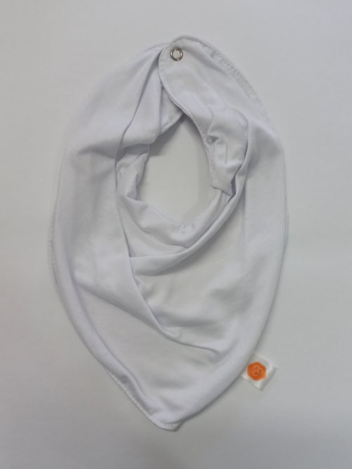 Babador Bandana Impermeável Branco - Maria Cadu