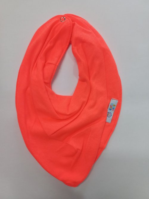 Babador Bandana Impermeável laranja neon - Maria Cadu