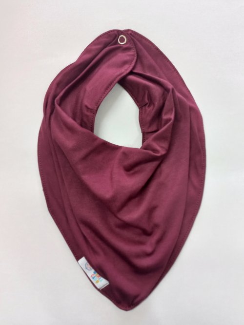 Babador Bandana Impermeável marsala - Maria Cadu