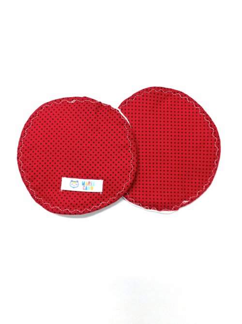 Protetor de seios vermelho poá - Maria Cadu