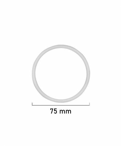 Argola roliça transparente para moda tamanhos