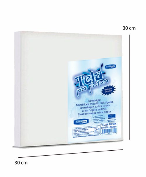 Tela para pintura Cortiarte tamanhos